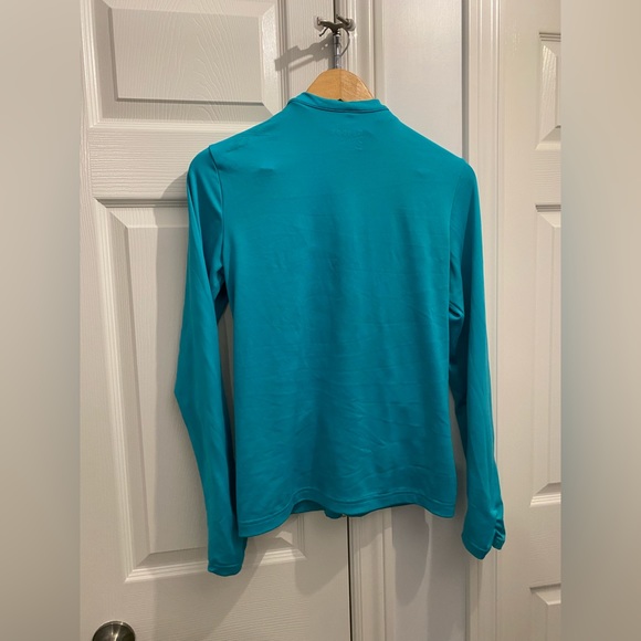 Teal Reebok sports full zip jacket/sweater in small with pockets - Picture 5 of 6